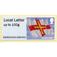 2015 - 2023. Post & Go - Guernsey flag (Bandera de Guernsey)