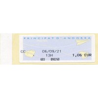 M.O.G. Olivetti (2021). Emisión básica - Aviones de papel (papel claro) - PRINCIPAT D'ANDORRA
