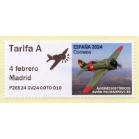 2024.  2. Avión Polikarpov I-16 - '4 febrero Madrid' - Edición especial con gráfico
